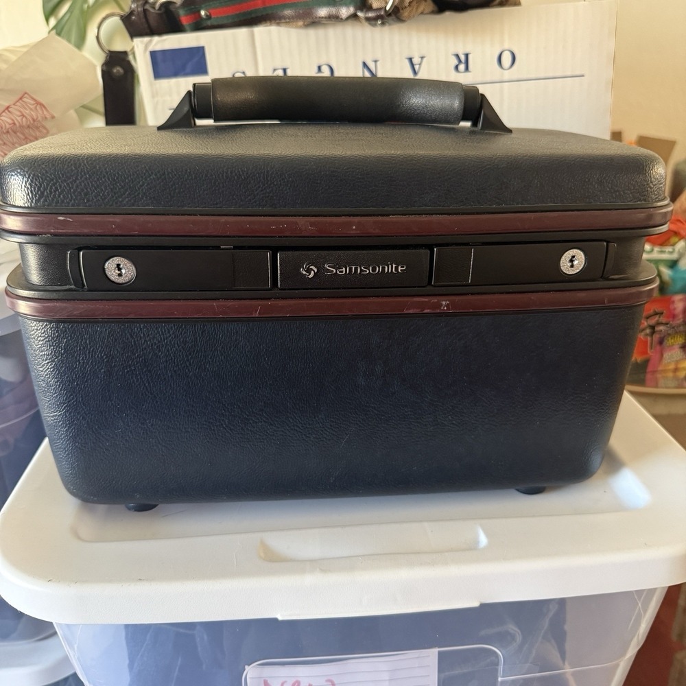 1987 SAMSONITE SILHOUETTE 4 Ladies Travel Cosmetic Luggage Suitcase Case USA